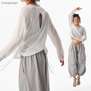 CryingCenter 哭喊中心 竹节丝透气凉爽训练运动休闲长袖