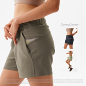 哭喊中心 中腰运动瑜伽短裤 CryingCenter 迷格尔修身