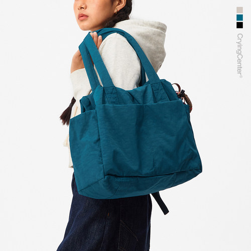 CryingCenter单肩手提大容量托特可套拉杠箱行李健身包大号