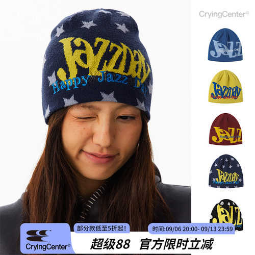CryingCenter JazzDay多色刺绣提花线帽男女造型冷帽 哭喊中心