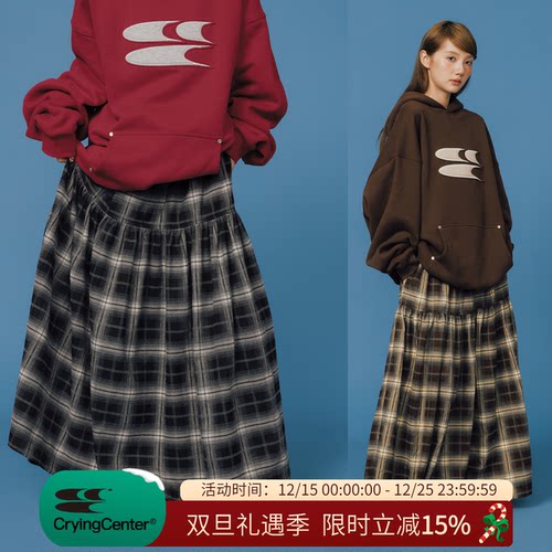 CryingCenter经典格纹长裙