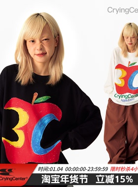 CryingCenter 3C苹果涂鸦长袖TE 哭喊中心