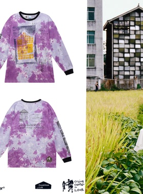 CryingCenter x Condition_Lab 泪屋公益合作款 手绘扎染长袖T恤