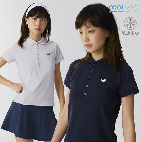 CryingCenter 小狗刺绣珠地面料POLO短袖 新疆长绒棉 哭喊中心