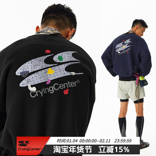 CryingCenter 攀岩馆logo圆领加绒卫衣 哭喊中心