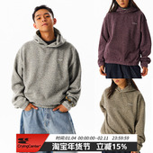 CryingCenter花纱摇粒绒慵懒廓形连帽卫衣保暖春秋冬季 男女款