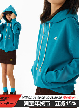 CryingCenter 合身苹果刺绣连帽卫衣 不加绒 哭喊中心