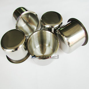 专业德州扑克桌烟盅 百家乐桌子钢杯 筹码桌不锈钢杯子 娱乐