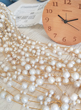 阿忆家珍珠毛衣链女高雅套装