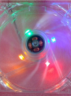 批80254P(大4P)机箱电源风扇 水晶带灯发光尺寸:8CM 含油