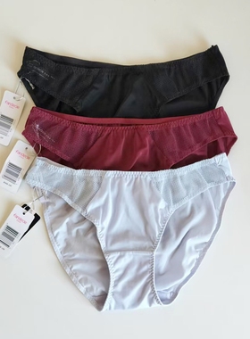 芬狄诗内裤女丝滑前幅镂空透肤比基尼中低腰三角裤F23521/F29841