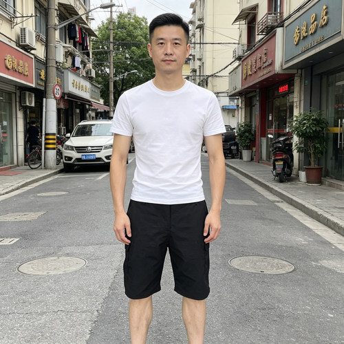 战术多兜宽松工装五分短裤男款