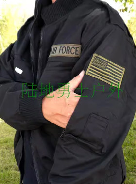 军迷美国101空降师飞行夹克棉服
