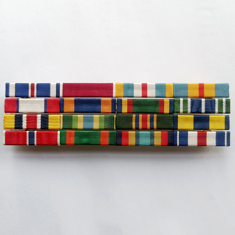 军迷美军礼服胸前彩色勋章资历章