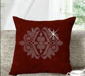 发桌布抱枕水钻DIY服装 新款 花纹窗帘烫钻图案 配件衣服贴钻