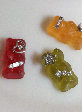 LLab s925 甜梦系列满钻星星/流星/爱心精致感小耳钉耳骨钉 多款