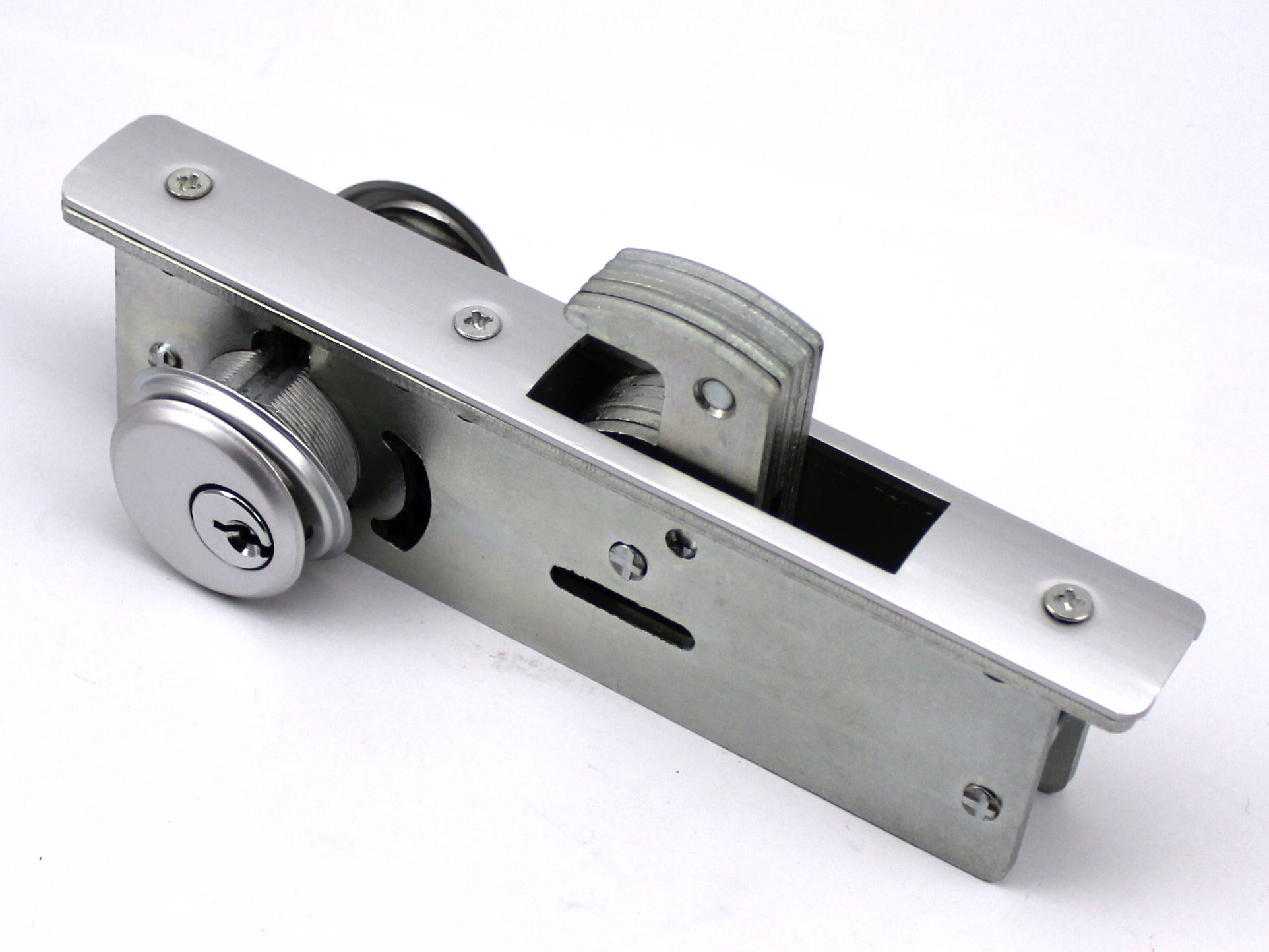 趟门锁麦当劳重型铝门钩锁2把包邮嘉洋新品大空名铝白