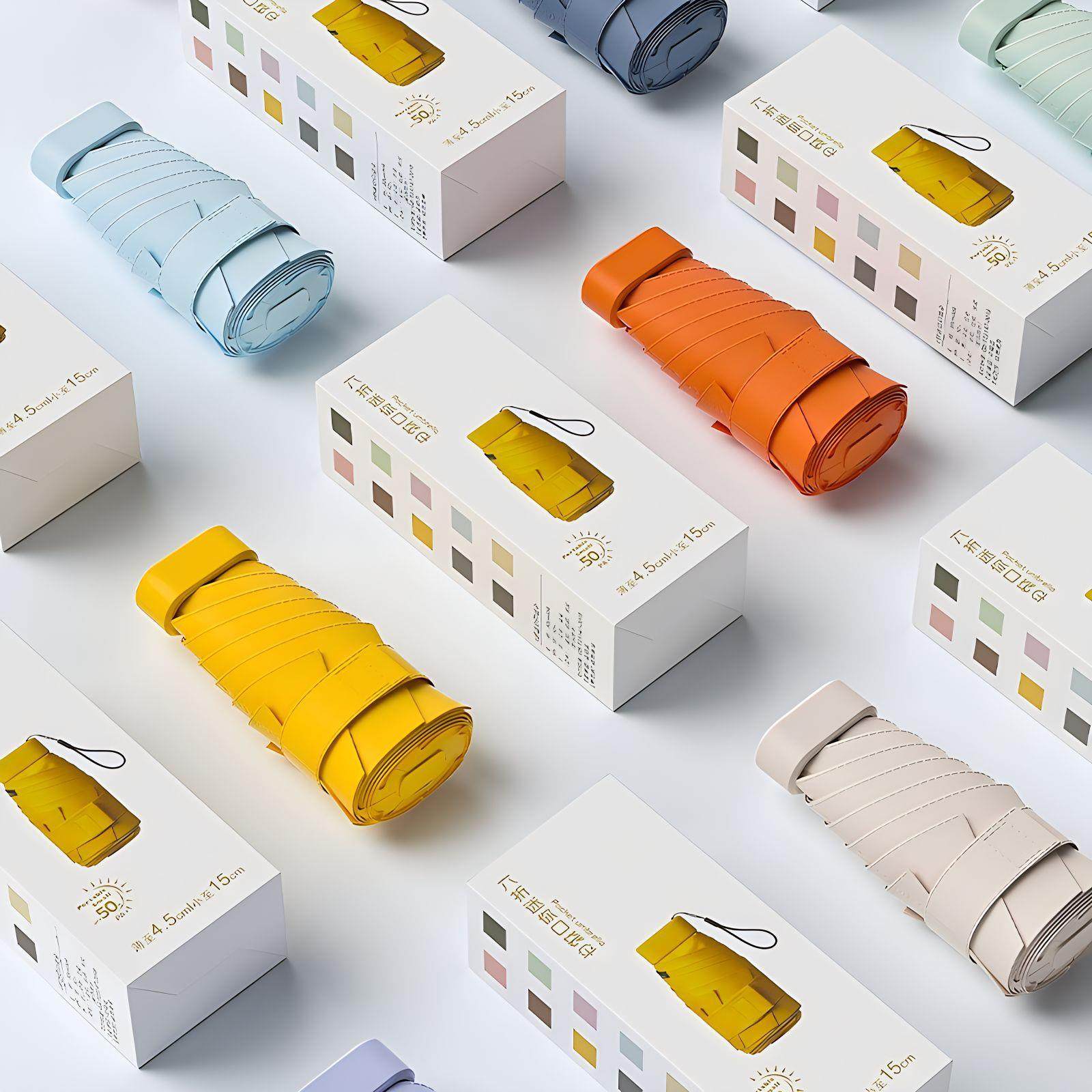 创意防晒黑胶晴雨伞迷你小五折伞女六折包包伞晴雨两用遮阳伞,婴童用品,儿童雨伞/防晒伞,淘宝优惠券,粉丝福利购,淘宝优惠卷