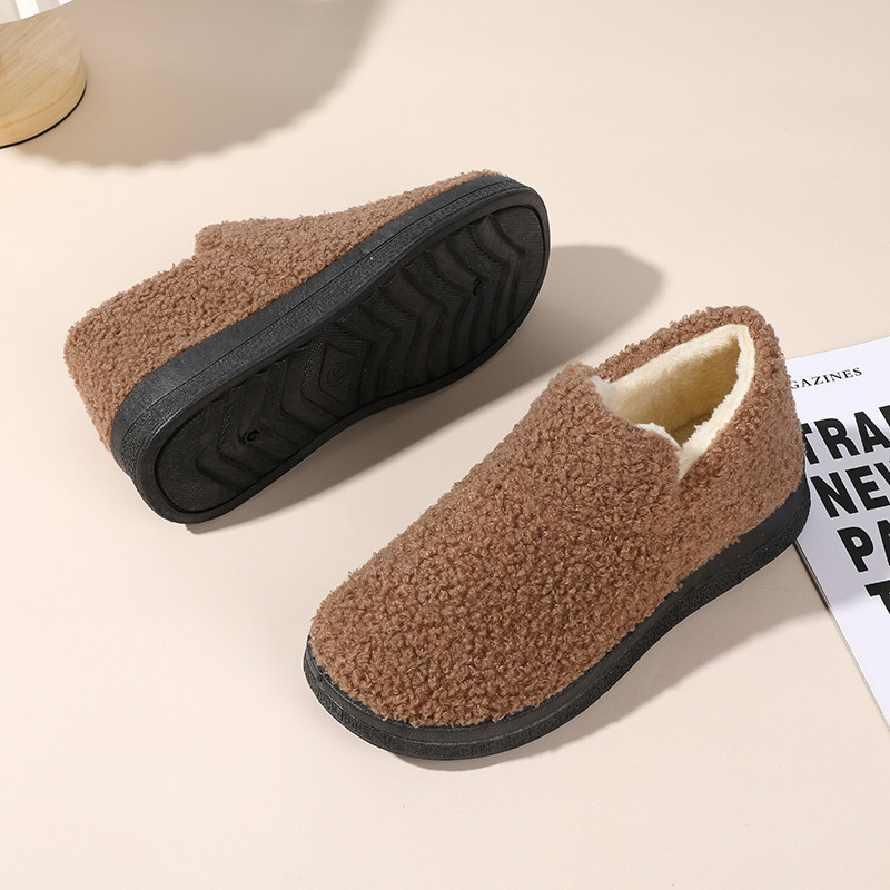 冬季新款舒适雪地靴加绒加厚保暖女棉鞋平跟软底短筒棉靴妈妈鞋