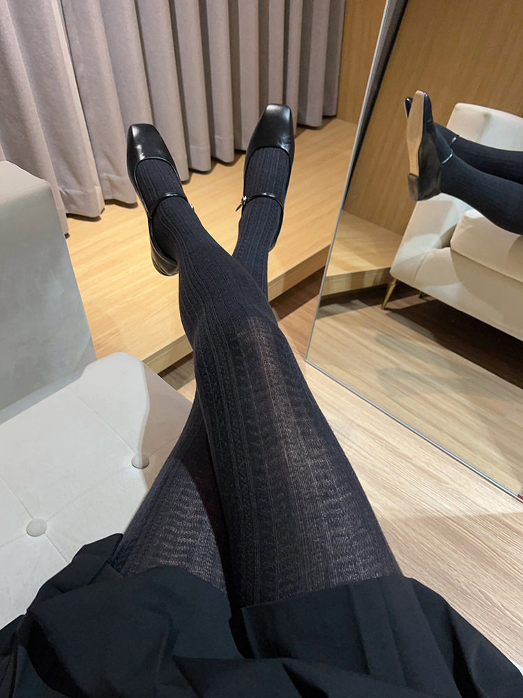 轻薄保暖羊绒混纺连裤袜