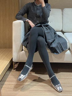 外贸高品质220D压力显瘦打底袜秋冬连裤 袜柔软气质灰色厚丝袜A128