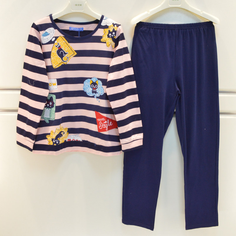 特价福利安之伴睡衣2025秋季女士纯棉针织卡通圆领休闲长袖家居服,女士内衣/男士内衣/家居服,睡衣/家居服套装,淘宝优惠券,粉丝福利购,淘宝优惠卷