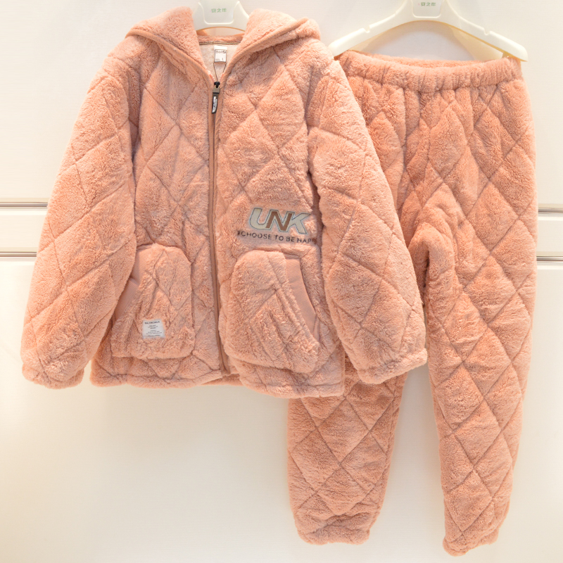 佰伦熊女士夹棉宽松舒适家居服