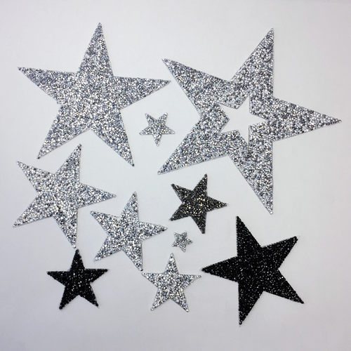 雅雅五角星烫图补丁贴