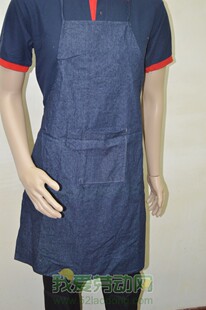牛仔布围裙饭单 劳动布围裙 耐磨 防污 劳保围裙