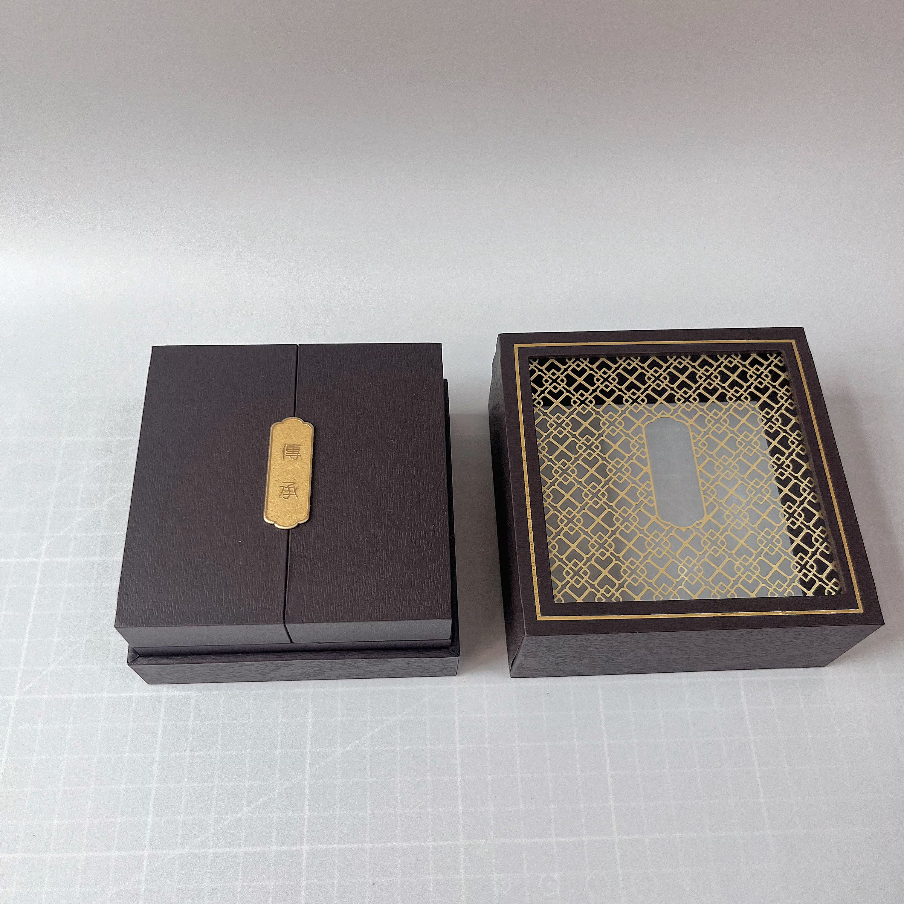 新款古法金传承手镯盒抽屉盒古典中国风琥珀蜜蜡首饰包装盒
