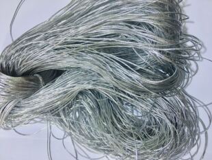 1mm包芯银线包装银线绳细银线金线银线丝线包芯束口商标吊牌200米