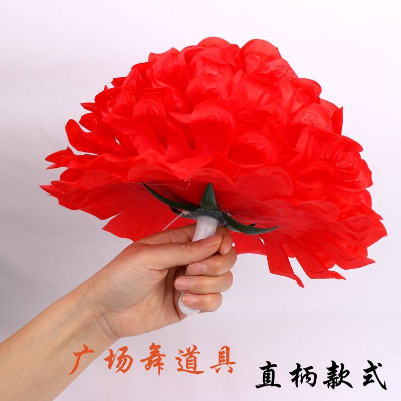 幼儿园六一表演出手腕花手环广场舞头花拉拉花舞蹈道具地球菊红色