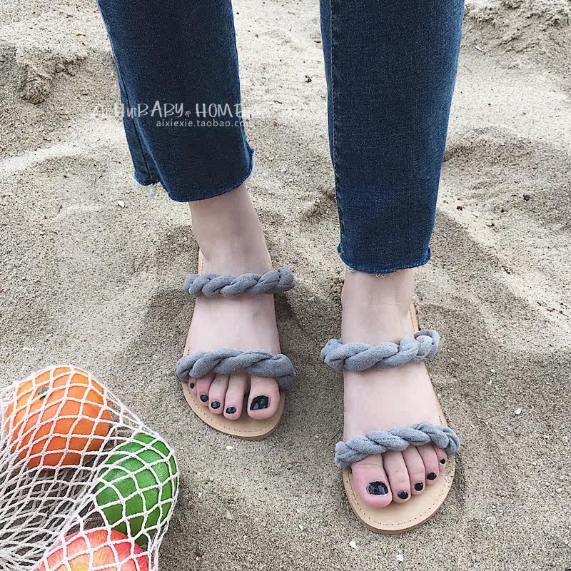 Sandales femme en tissu - Ref 2671849 Image 1