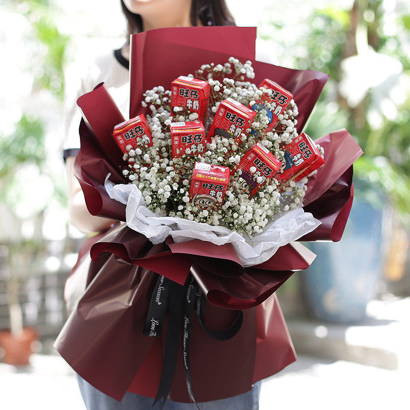 昆明同城送花昆明鲜花速递 旺仔牛奶花束 61儿童节礼物 款式8