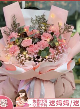昆明康乃馨探望母亲节鲜花限送