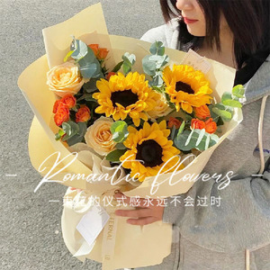 6朵祝福向日葵昆明鲜花