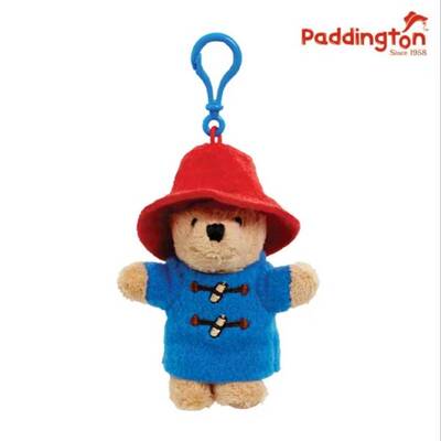 Paddington帕丁顿熊挂件8cm 英国正版经典款玩偶毛绒包包挂饰