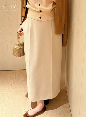 PKH.HK 特 秋上新 自留实用百搭包容度WAN美中长修身精致通勤半裙