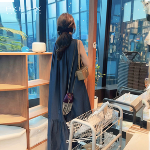 PKH.HK特私服大爱 日常松弛时髦ONE-PIECE大袍子薄棉莱赛尔连衣裙