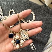 PKH.HK特 文搭配出镜ZUI多 这一条香香灵动珍珠吊坠长项链毛衣链