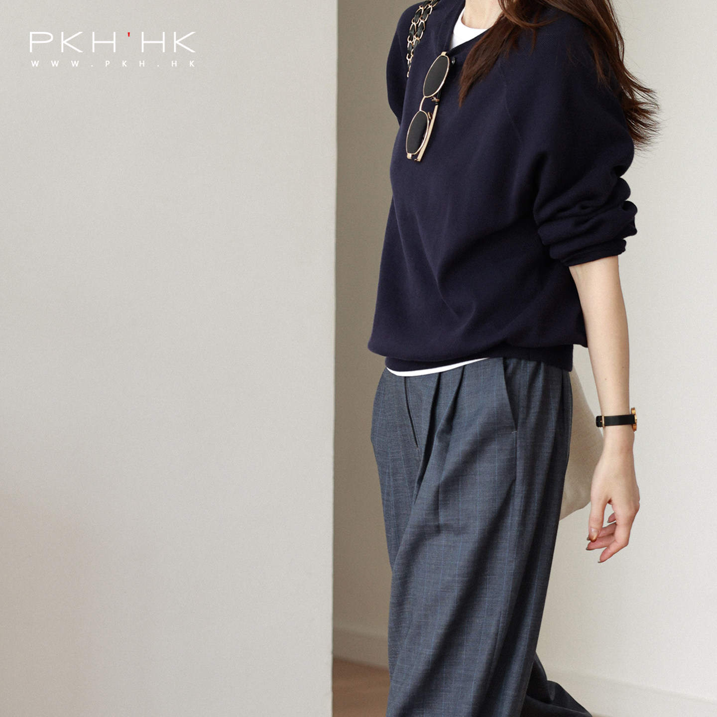 PKH.HK特 春上新 自留衣橱元气好好穿舒适度敲高圆领针织休闲卫衣