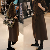 PKH.HK特新冬季 大爱收官重磅驼绒系列日常通勤时髦气质双面呢大衣