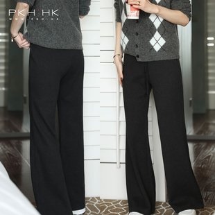 微喇休闲卫裤 PKH.HK特新冬季 私服BI入敲显腿长暖绒加厚无束缚修身