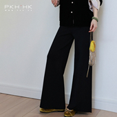 PKH.HK特春新私服本期重磅面料贴身舒服坠感不皱显腿长直筒针织裤