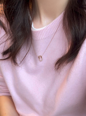 PKH.HK特 冬新品 重磅安利新色100%山羊绒无缝一体经典圆领毛衣