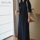 冬新品 PKH.HK 特 日常舒适时髦小众设计私服慵懒背帽厚卫衣连衣裙
