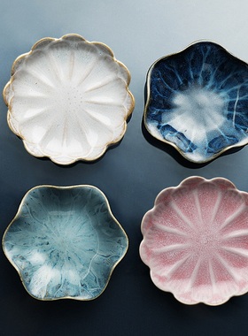 日式家用骨碟北欧餐具小碟子火锅味碟陶瓷餐具盘子酱油醋调味小碟