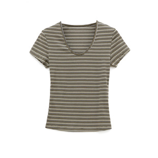 莱赛尔U领显瘦正肩百搭短袖 经典 T恤 衣恋 CIZZLEMORE