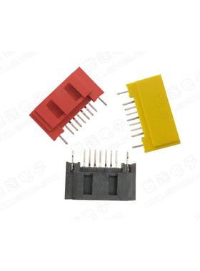 GLSA07M01 SATA 公座直插 全包开窗 7PIN 带/不带鱼叉 =QBL