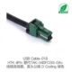 HTK4Pin替代TAK Coding绿色=DSC 线端连接器直头公端D V4SFCGG